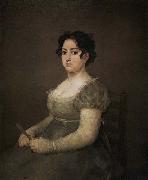 Francisco de goya y Lucientes Portrait of a Lady with a Fan Spain oil painting artist